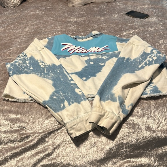 Custom made Miami Heat Jean Jacket from Etsy - Picture 2 of 3